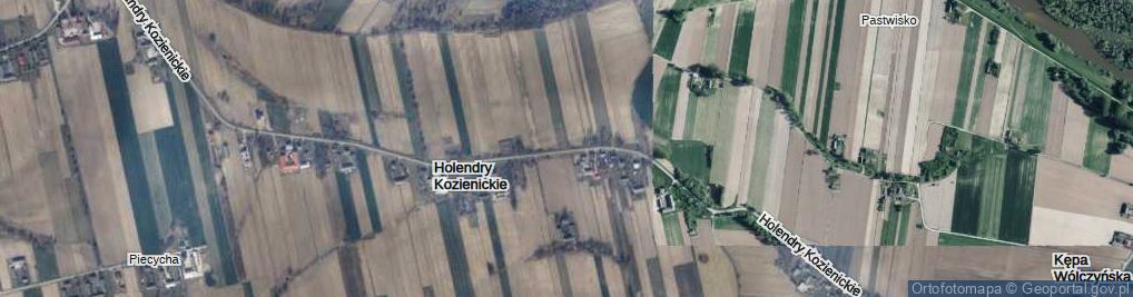 Zdjęcie satelitarne Holendry Kozienickie ul.